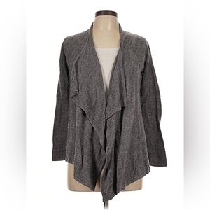 Barefoot Dreams Bamboo Chic Lite Calypso Carbon Gray Sweater Large Extra Large